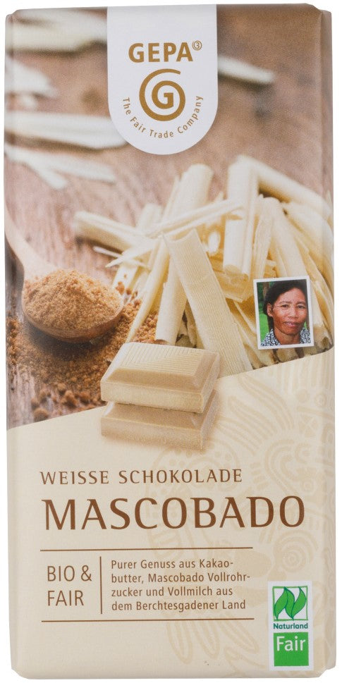 GEPA white BIO chocolate Mascobado