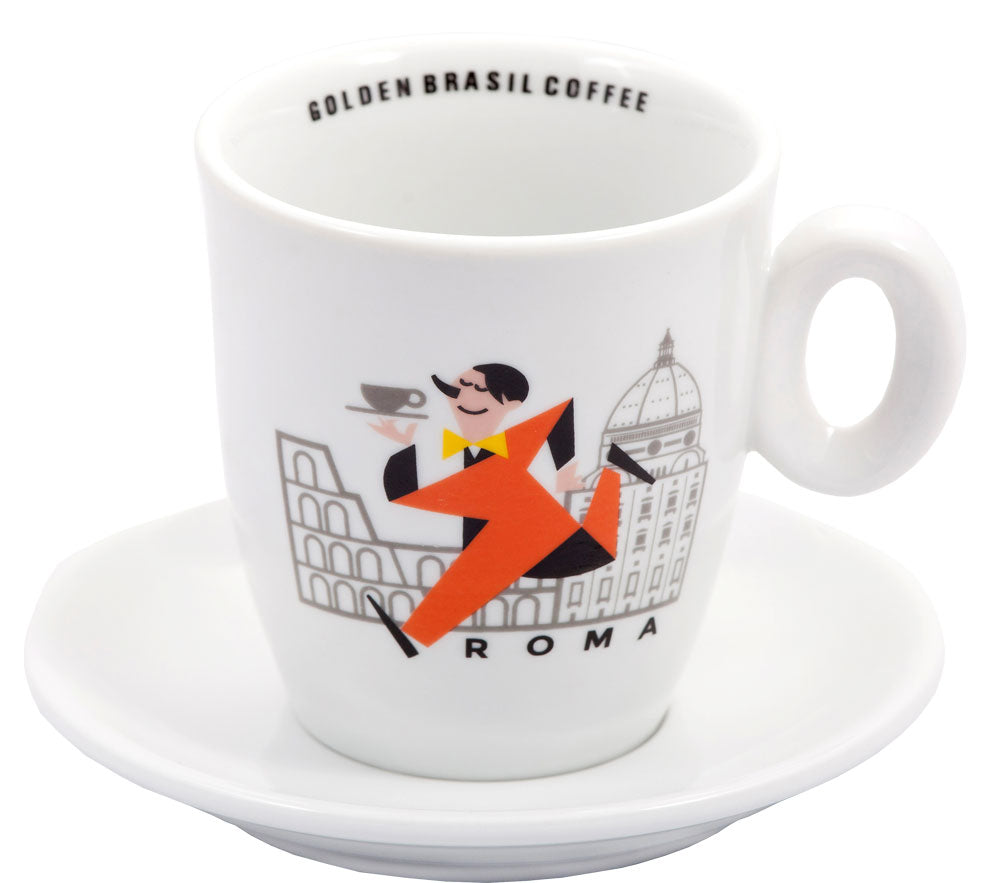 Golden Brasil Milchkaffeetasse » modernes Design « Royal Mason