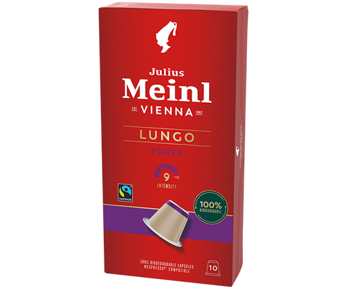 Julius Meinl Fairtrade Nespresso®*-kompatible Kapseln Lungo
