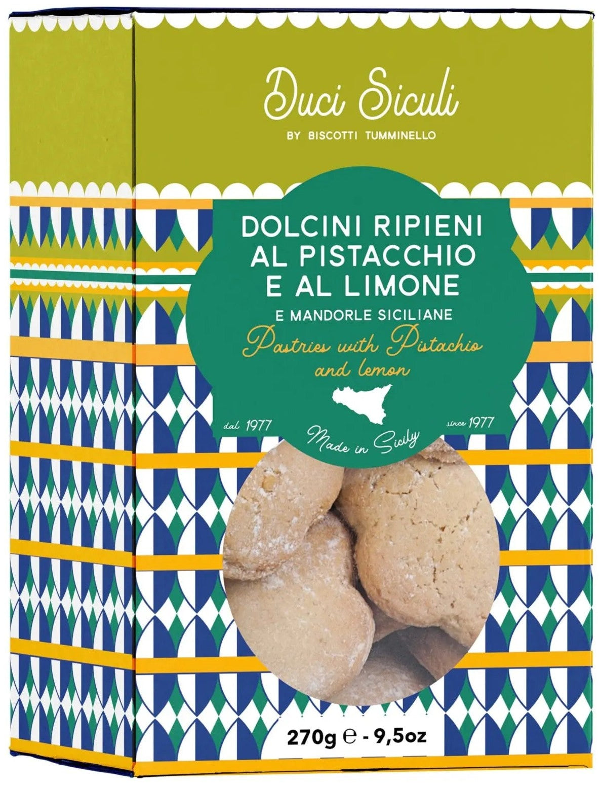 Tumminello biscuits with pistachios and Lemon