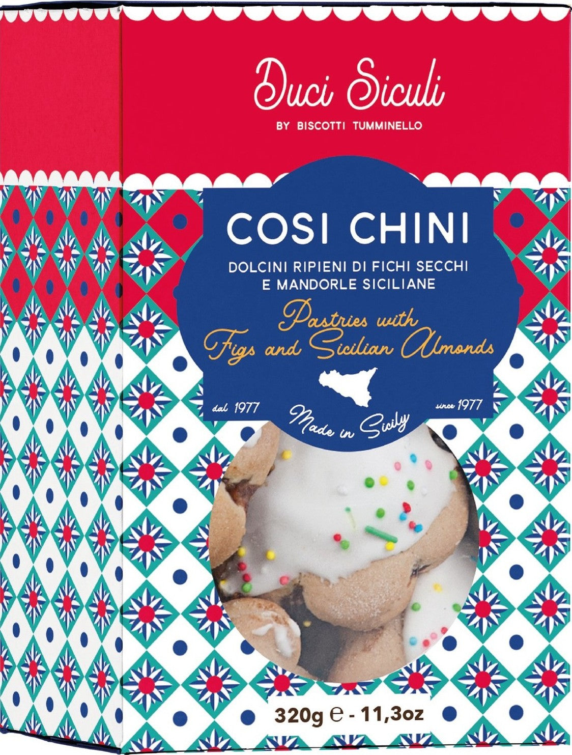 Biscotti Tumminello | Cosi Chini 320g | With figs and almonds