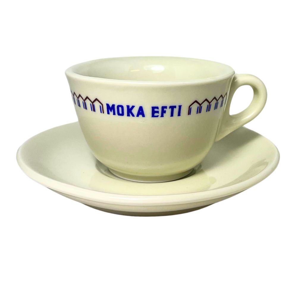 Vintage 1970s Cappuccino Cup  Caff Moka Efti