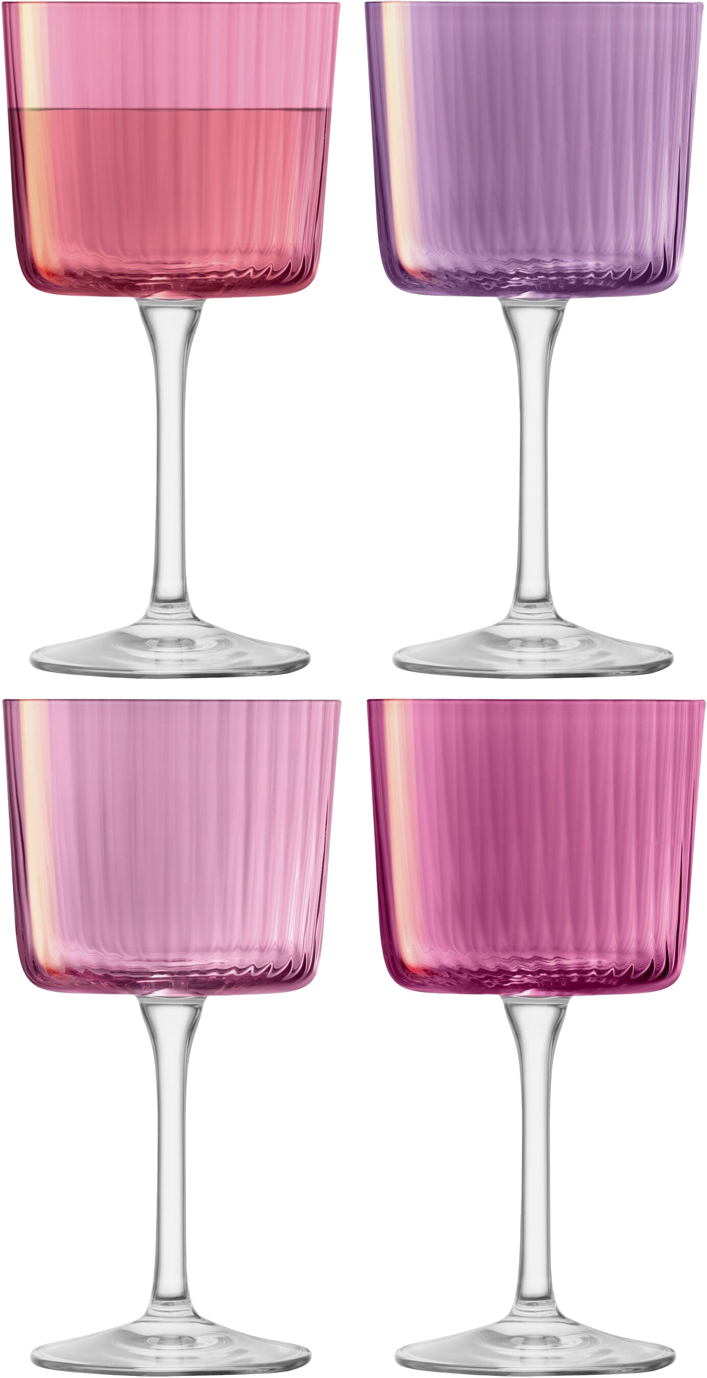 LSA Gems Wine Glass, Set of 4 - Garnet