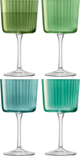 Set of 4 Gems / Jade wine glasses - LSA
