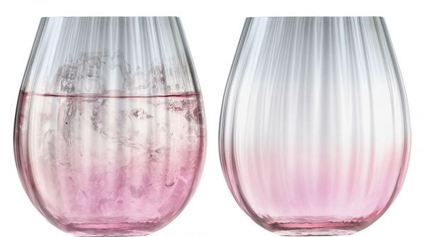 Set of 2 glasses Dusk / Pink-Grey - LSA
