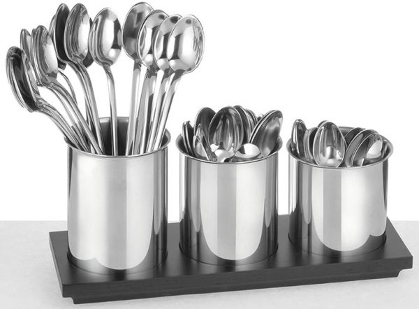 Set of Three Spoon Holders - Metallurgica Motta