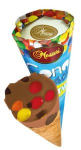 Messori - Chocolate Wafer with Nougat and Chocolate Buttons Messori - Chocolate Wafer with Nougat and Chocolate Buttons