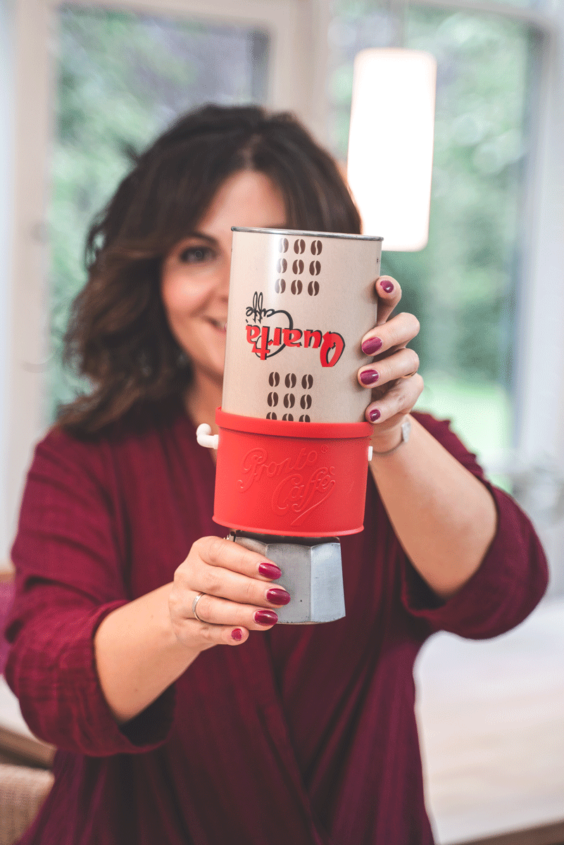Luisa with Dosacaffè of Quarta; Luisa from Espresso International with Quarta Caffè
