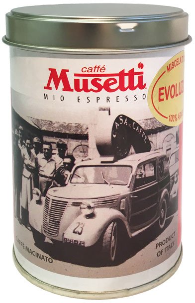 2kg (500g x4袋) ムセッティ Musetti EVOLUZIONE Musetti Espresso Evoluzione 125g MOKA ground