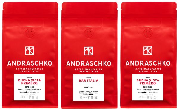 Andraschko Probierset Espresso Kaffee