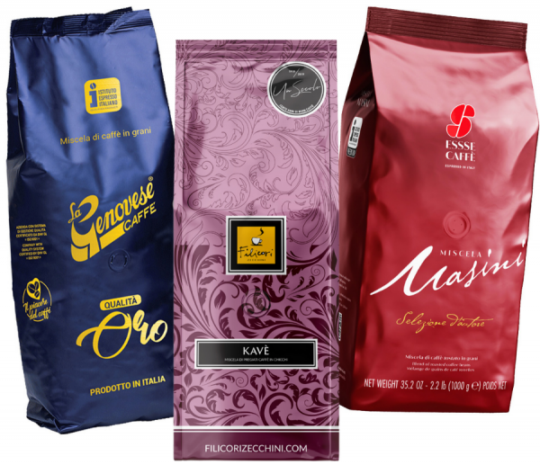 Espresso Italiano Probierset - Unsere Bestseller 3 x 1000g ganze Espressobohne