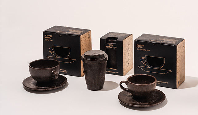 Coffee grounds cups
